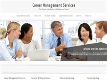 Tablet Screenshot of careermanagementservices.com